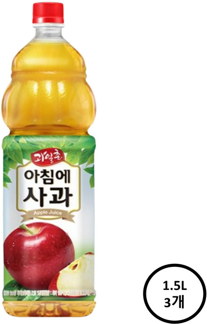 과일촌 아침에 사과주스 1.5L, 3개