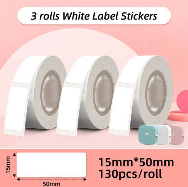 Phomemo Q30 미니 프린터 포켓 열 라벨 무선 스티커 휴대용 다양한 용지, [18] Only 15x50mm Sticker, 18 Only 15x50mm Sticker, 1개