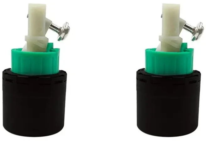 【마지막 기회】2X 92730000 한스그로헤 교체 부품용 주방 수도꼭지 카트리지 M3/M2 2인치 홀 밸브, 01 Black  Green