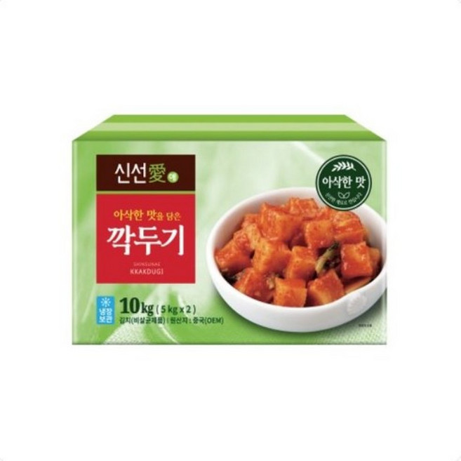 신선애 깍두기, 2개, 10kg