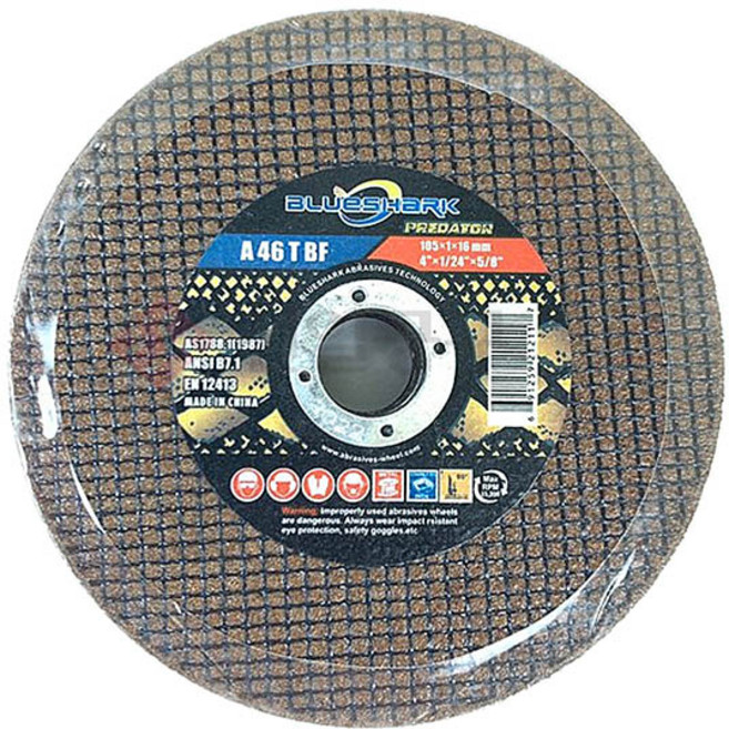 블루샤크 절단석 105mm(4) 철재용 금속용 10개, 1개