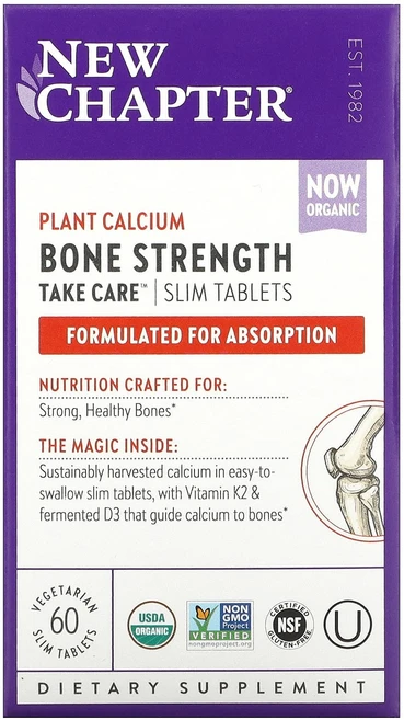 뉴쳅터 본 스트렝쓰 테이크 케어 슬림 베지 60정, 1개 - 쿠팡