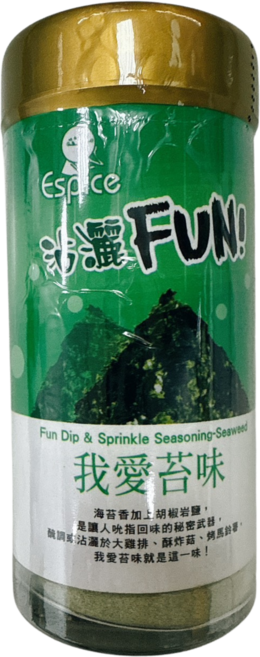 晨田肉品 我愛苔味 Fun Dip & Sprinkle 海苔胡椒調味粉, 60公克(g), 1個