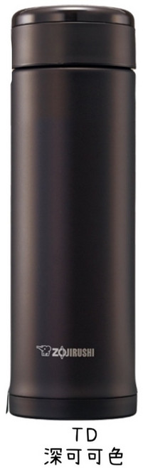 ZOJIRUSHI 象印 SLIT輕巧不鏽鋼真空保溫保冷瓶 千百蝶花紋, 深可可色(TD), 1個, 500ml