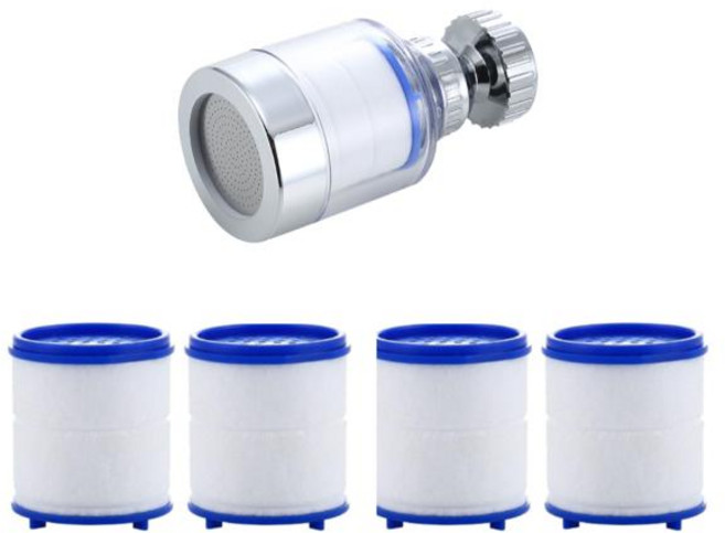 주방 정수 필터 가압 싱크대 필터 정수기 360 욕실용 탭 스플래시 방지 통풍기 확장기, [14] Bubblers Set B