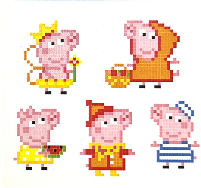 DIY 캐릭터 보석 십자수 스티커, 1개, 옵션 09