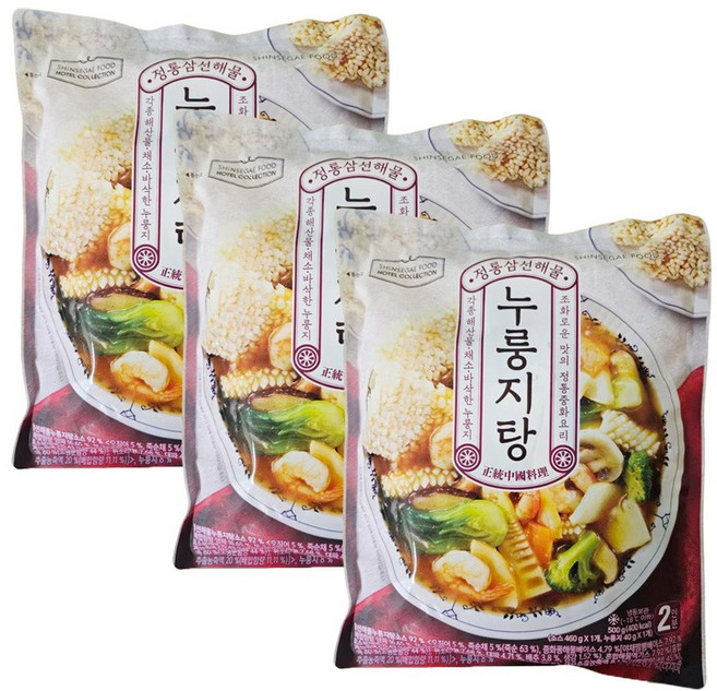 올반키친 정통삼선해물누룽지탕 3팩세트 (500g 3팩), 3개