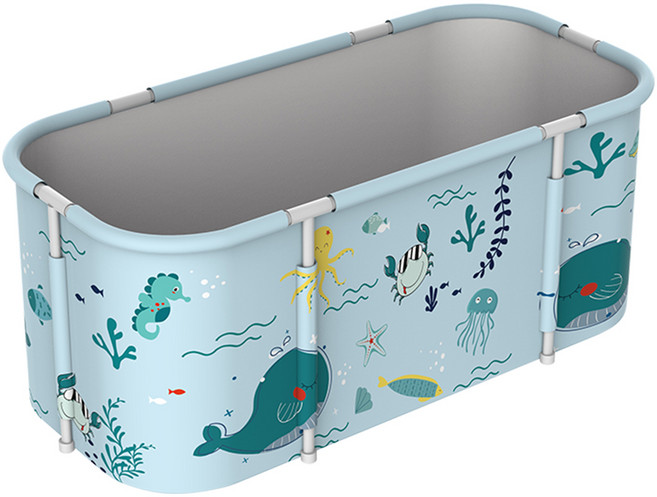 Good luck Bathtub 加長加厚可折疊泡澡桶，附舒適軟墊，加大雙人空間，保溫效果佳, 加長海底, 1個