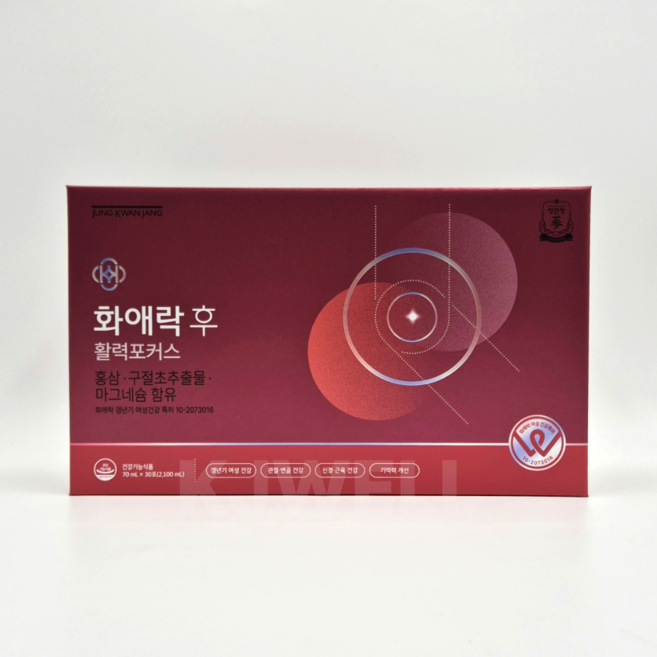 [정관장 본사직영] 화애락 후 활력포커스 30포, 30개, 70ml