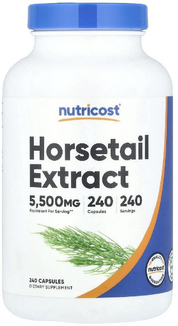 Nutricost 쇠뜨기 추출물 5 500mg 캡슐 240정 Nutricost (뉴트리코스트), 1개
