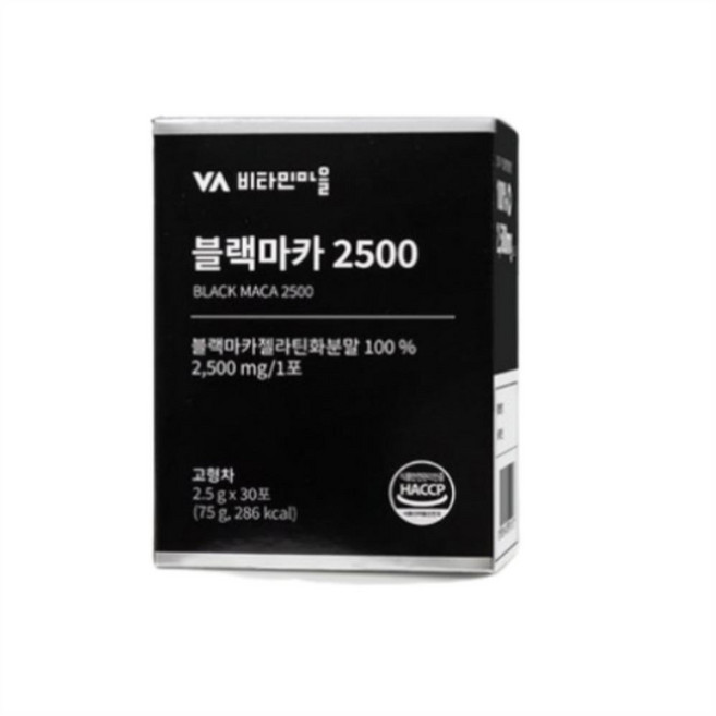 비타민마을 블랙마카 2500 분말 스틱, 75g, 15개
