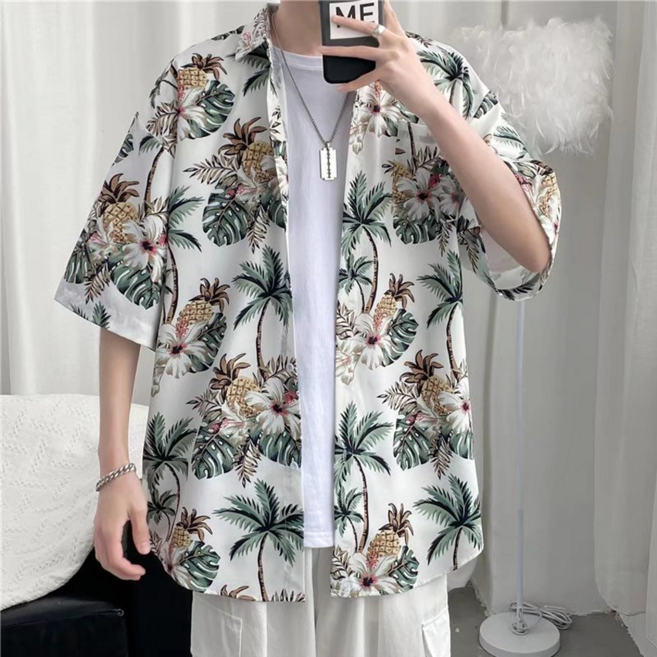 Caramella 하와이안 트래블 셔츠 남방