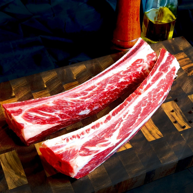 오땡 우대갈비 소갈비 왕갈비 통갈비 스테이크 캠핑고기 블랙앵거스 미국산 초이스 프라임 등급 비프립 꽃갈비 구이용 소고기 780g~840g, 우대갈비2kg~2.2kg, 1개