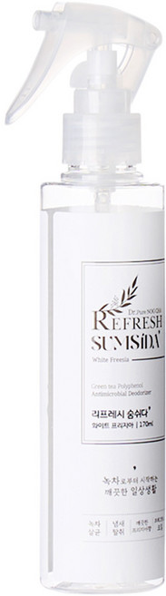 리프레시숨쉬다 섬유탈취제 화이트프리지아 170ml 1개