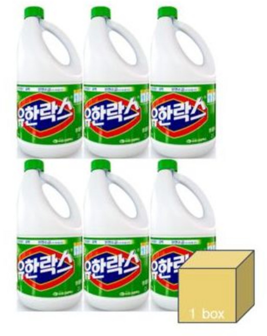 유한락스 후레쉬 2L 1box/욕실청소/청소용락스/욕실세정제/락스/곰팡이제거/청소락스/욕실세제/청소세제/청, 1개