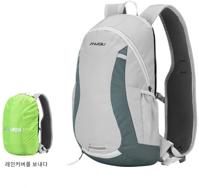 POMTOR 가벼운 다용도 아웃도어 방수 등산 가방 소형 배낭 자전거 백팩, 그레이