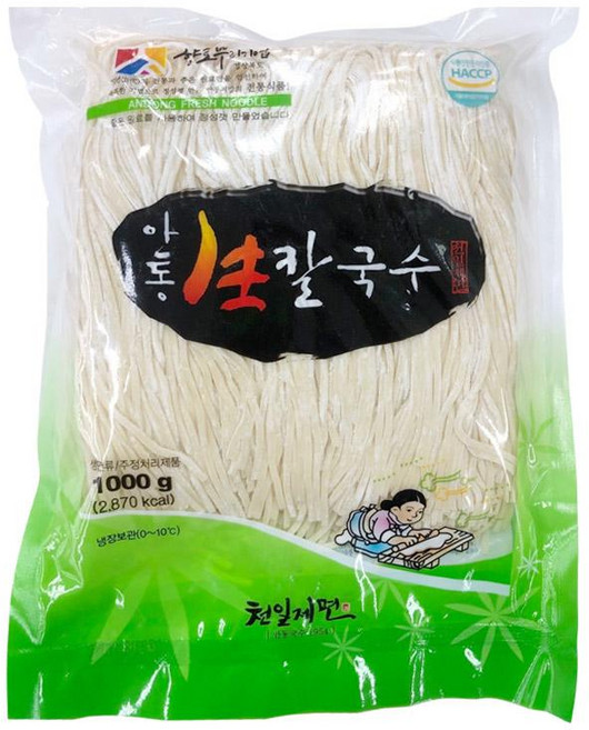 안동생칼국수 1KG/천일제면-5개, 5개