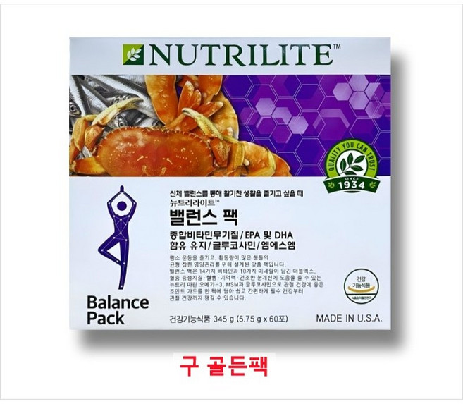 뉴트리라이트 골든팩, 345g, 1개