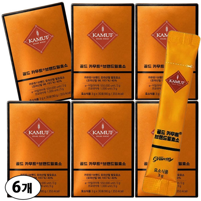 프리미엄 카무트 효소 골드 고함량 소화효소 30포 간편스틱형, 90g