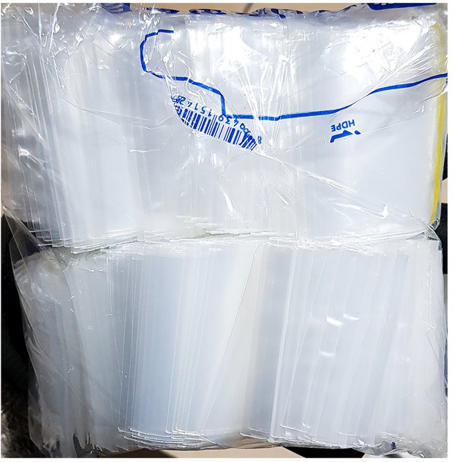 소금봉투 지퍼백 (5.5 x8cm) 500매 X10 일회용 비닐봉투 비닐봉지, 1