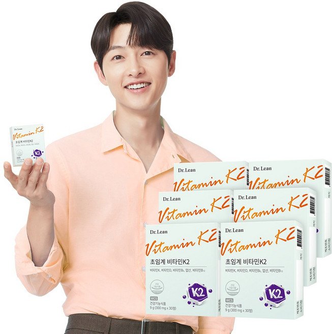 [공식] 닥터린 초임계 비타민 K2, 30정, 6개