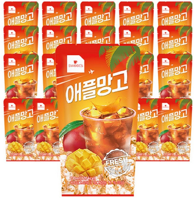웰그린 스위츠 애플망고에이드, 230ml, 20개