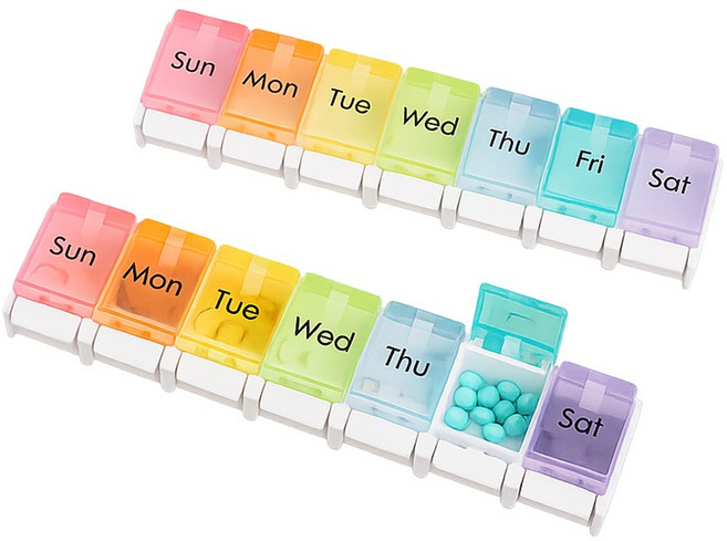 생기당 원터치 7일 알약케이스 일주일 알약통 1+1특가, 1세트, 1세트