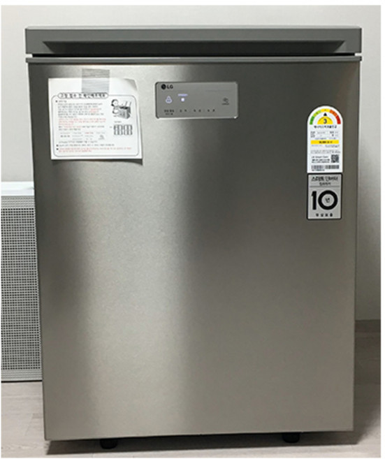 LG전자 디오스 김치톡톡 128L 뚜껑형 1도어 김치냉장고 방문설치, 샤이니퓨어, K132SS123