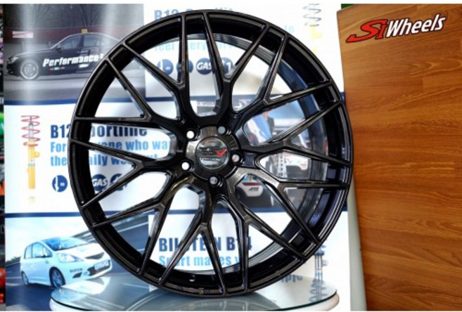 FK 鋁圈 18吋 5/100 FF56 閃黑, 1個