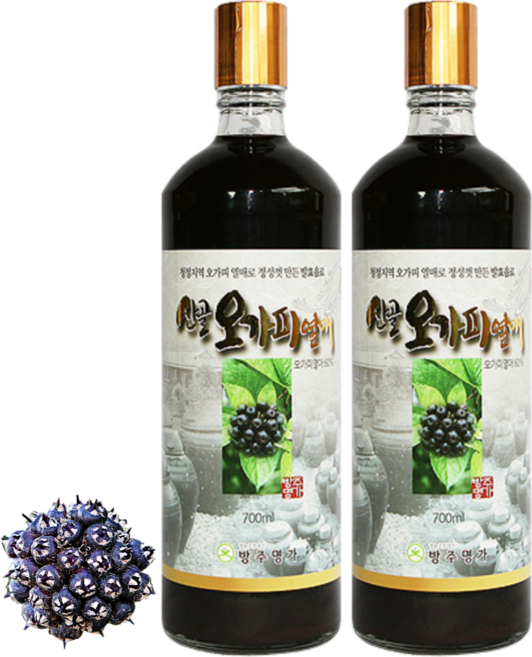 5년숙성 야생 오가피 열매 효소 발효액 엑기스, 2개, 700ml