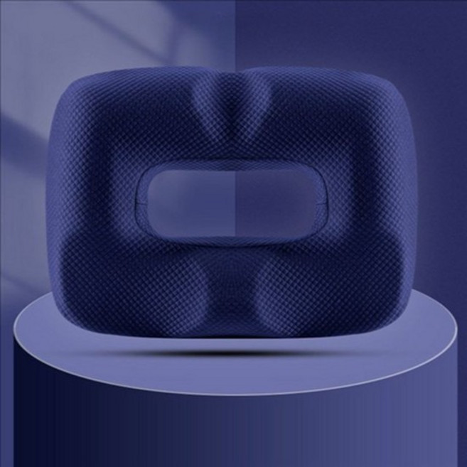 부드러운 3D 꼬리뼈 방석 사무실 허리보호 자동차쿠션 메모리품, 네이비