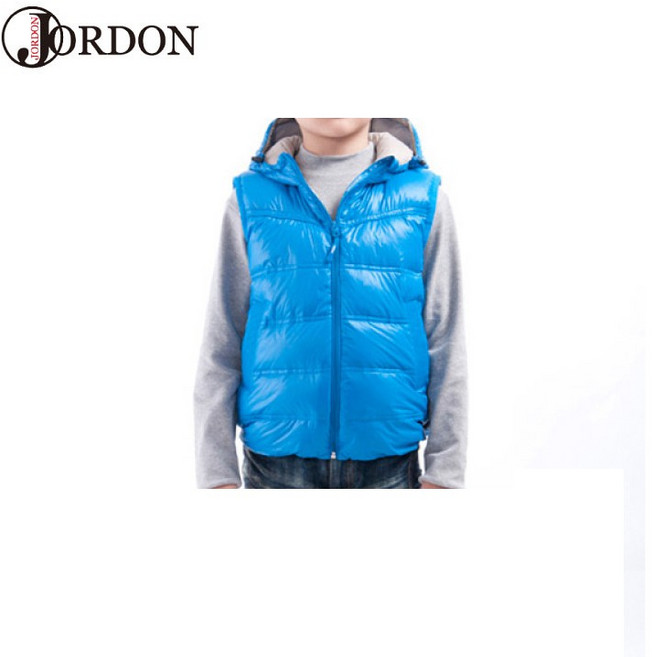 JORDON 橋登 童羽絨背心 湛藍
