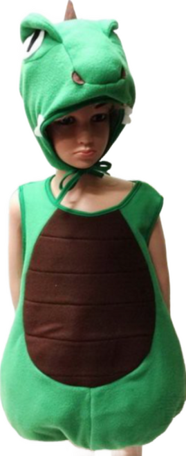 台灣製 兒童澎澎恐龍裝, 綠色, 1個