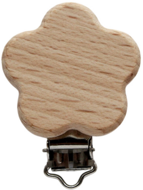 마크라메 재료 우드 클립 치발기 홀더 집게 부자재, 꽃