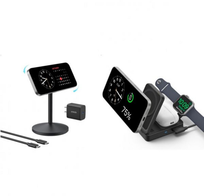 Anker MagGo 3-in-1 충전소 Qi2 인증 15W MagSafe 호환 무선 충전기 스탠드 iPhone 1514용 폴더블 AirPods Apple Watch 940W
