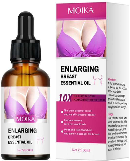 MOIKA 美胸精油 30ml 豐挺美型 按摩精油, 1個, 1瓶 體驗裝, 無香