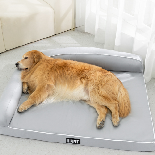 루미에르히피펫 대형견 강아지 방석 특대형 강아지방석 방수 애견방석 사계절 쿠션, 1개, 그레이