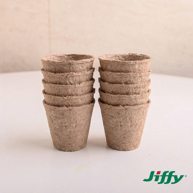 세경팜 씨앗발아 삽목용 정품 지피 원형포트 6호, 10개, 브라운