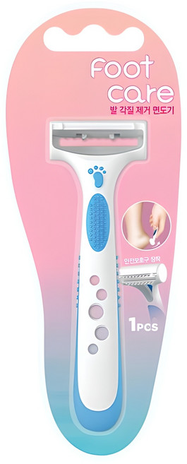 도루코 풋케어 발 각질 제거 면도기, 1개입, 1개