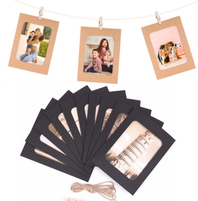 유유성안 종이액자 미니 페이퍼 프레임 10P 세트, 1개, 크레프트