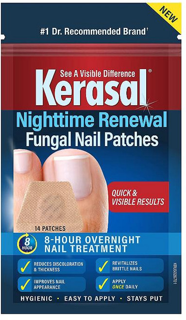 Kerasal 케라셀 손톱 발톱 네일 큐티클 세로줄 영양제 패치 14패치, 1개