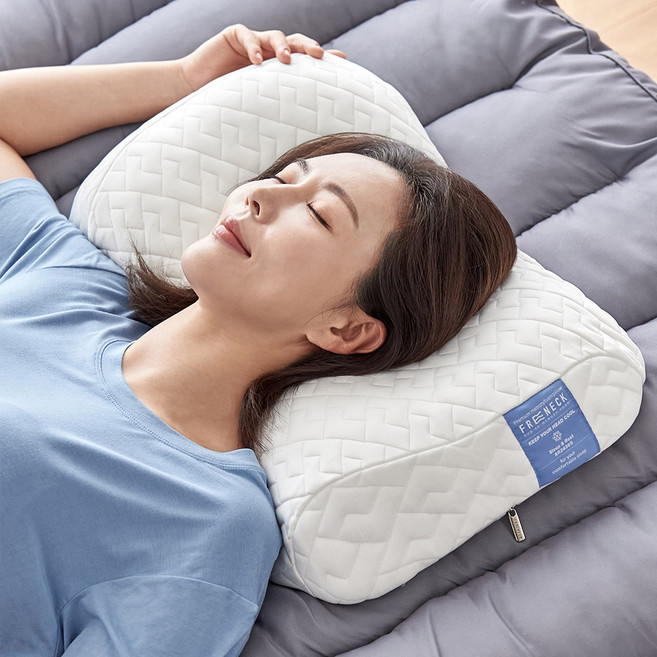 아임슬리핑 스트레스 제로 베개 (높이조절), 화이트, 1개