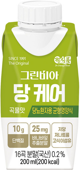 그린비아 당케어 곡물맛, 200ml, 54개, 200ml