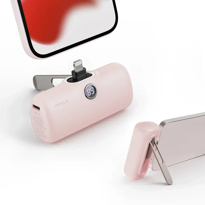 IWALK 휴대용 보조배터리 s 고속 충전기 호환 배터리 울트라 외장, 01 5000mAh (5000밀리암페어시), 01 iPhone 6-14-Pink