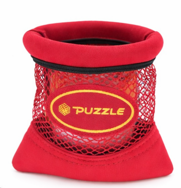 유즈오 차량용 다용도 수납포켓 소형 메쉬 수납망, 레드, 1개