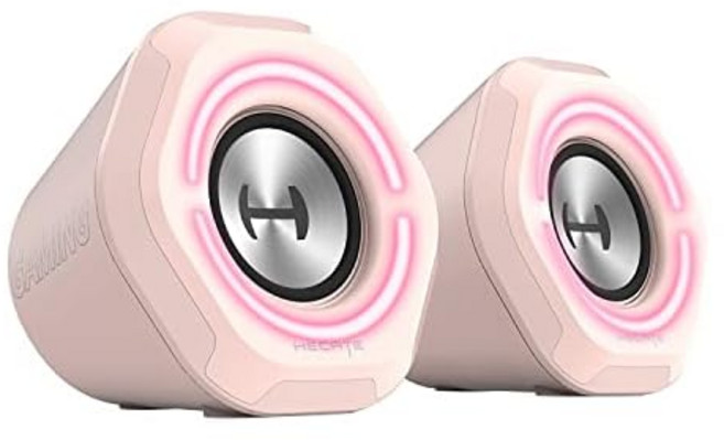 Edifier Hecate 게이밍 스피커 G1000 5W 출력 Bluetooth 5.3 풀레인지 스피커 USB/3.5mm RGB 라이트 포함 핑크 일본산 ED-G1000-PK, 상세페이지 참조
