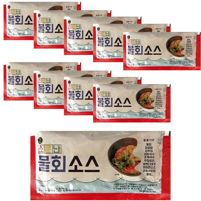 소문난 만능비빔 물회소스 70g 10개