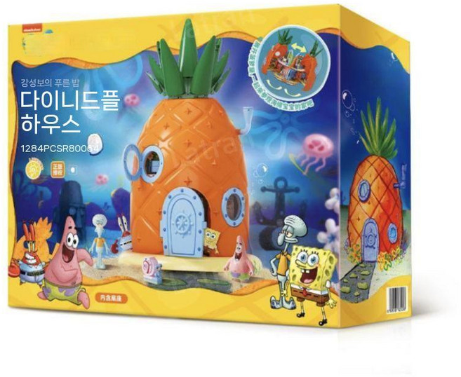 스폰지밥 파인애플 하우스 빌딩블록, 1개