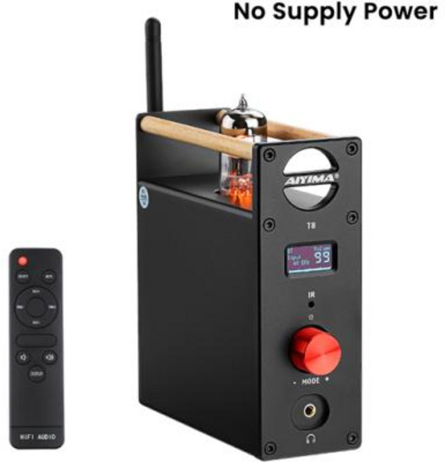 진공관 앰프 AIYIMA 오디오 T8 튜브 진공 블루투스 헤드폰 HiFi DAC USB 광학, 1개, 2)Only T8, 1) Only T8