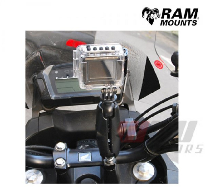 램마운트 RAM-B-367-GOP1 고프로 오토바이 거치대, 숏암(변경을원하는경우)